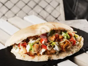 Arabic Rumali Special Plate Shawarma